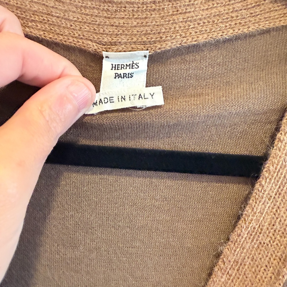 Hermes Brown and Tan Women's Sweater - Picture 2 of 5